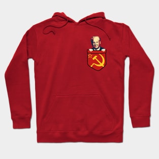 Boris Yeltsin Communism Chest Pocket Hoodie